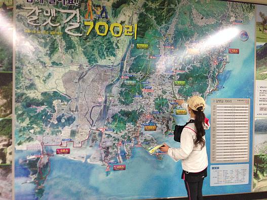 民楽駅内カルメッキルマップ
全部歩くと７００里