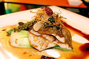 Gulf of Thailand pad cha see fish fillet (daily catch) 360B++