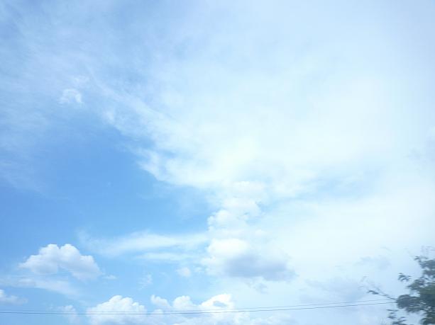 とても天気のいい日は青空が広がるバンコクです