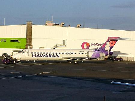 フェスティバルのスポンサー、ハワイアン航空。