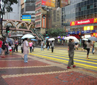 今週の香港は、突然の大雨にご注意！ -銅鑼湾周辺より