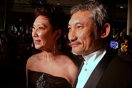 徐克（ツイ・ハーク）夫妻はアジア映画に貢献したということで特別表彰を受けました。