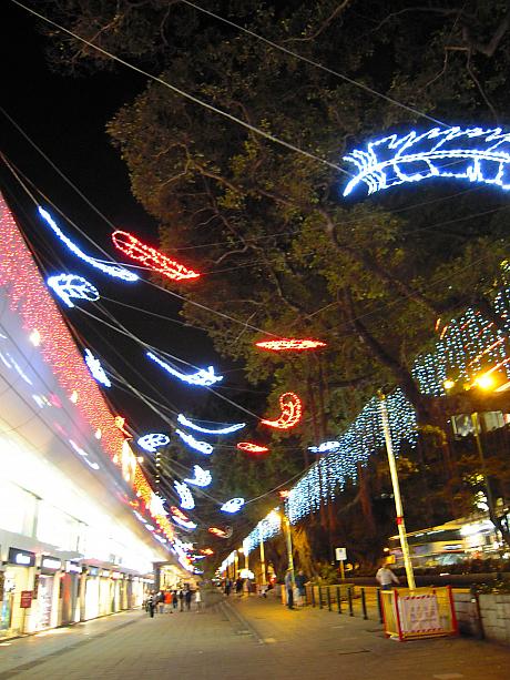街灯もクリスマス用にアレンジされました。