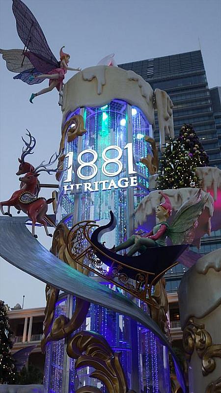 毎年ゴージャスでセンスのいいクリスマスデコレーションが楽しみな1881ヘリテージ。