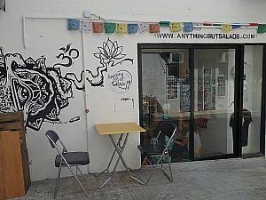 キャットストリートの近くにある太平山街周辺にはおしゃれな店が増殖中。壁やディスプレイもアートしてます♪