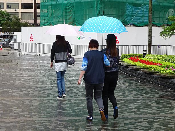雨期の香港は外出に傘が欠かせません。