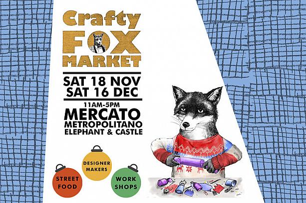 ロンドンのクラフトマーケット界で最も有名なマーケットの1つCrafty Fox Marketが18日（土）にエレファント＆キャッスルで開催。