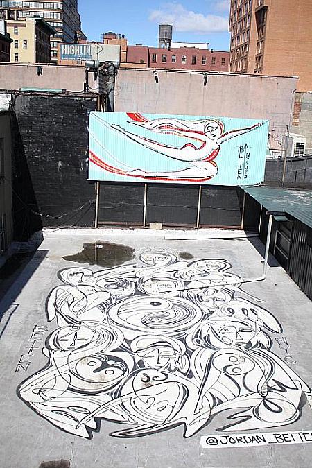 27丁目付近の屋上アート