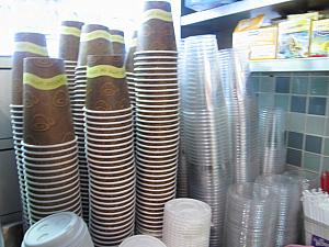 コーヒーカップはSMLのサイズあり。