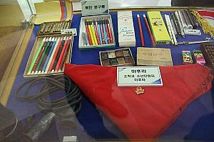 北朝鮮の生活用品の展示も。