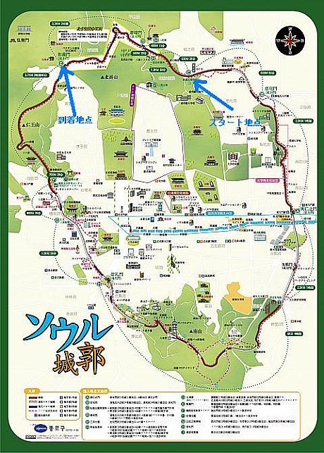 日本語ガイドマップ（鍾路区からご提供いただきました。）