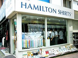店内は人でぎゅうぎゅうだった「Hamilton Shirts」 