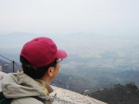 マッピー、｢北漢山・白雲台」に登る