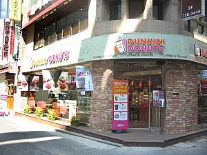 ミスドのライバル的存在の「ダンキンドーナツ」もウルチロ入口駅そばに明洞２号店を出店！ 