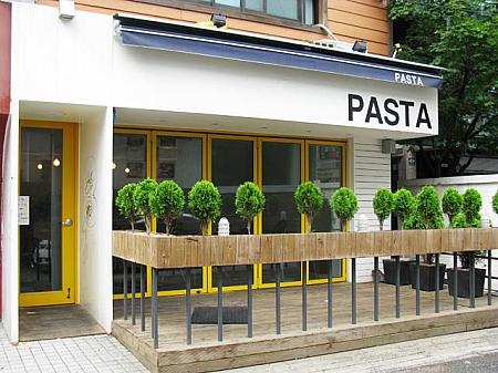 オシャレ～なレストラン「PASTA」はやっぱりパスタのお店なのでしょう 
