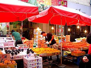 韓国の地元の市場を歩いてみよう！！