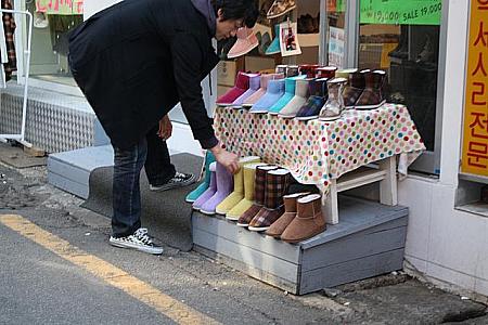 今年の人気も去年に引き続きムートン。韓国ではオグブーツといわれています。