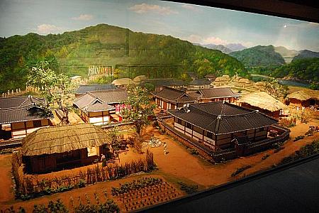 栄州ソンビ村の全景（byジオラマ＠紹州博物館）