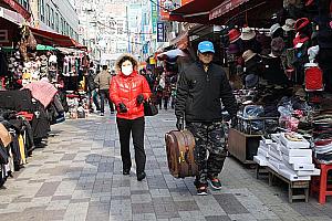写真で見る釜山の冬のファッション 寒波防寒対策
