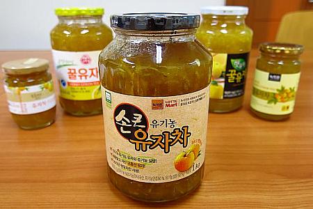 韓国の柚子茶（ユジャチャ）のみ比べ！