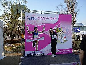 慶州さくらマラソン＆ウォーク２０１４に参加してきました！ 慶州の桜 慶州 釜山近郊 新羅 春 マラソンさくらマラソン