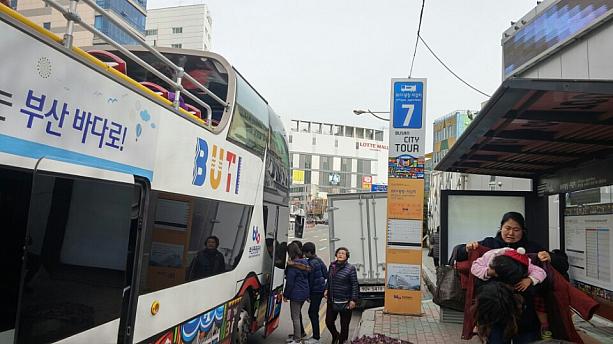 暖かくなればオススメ、釜山シティーツアーのオープントップバス！