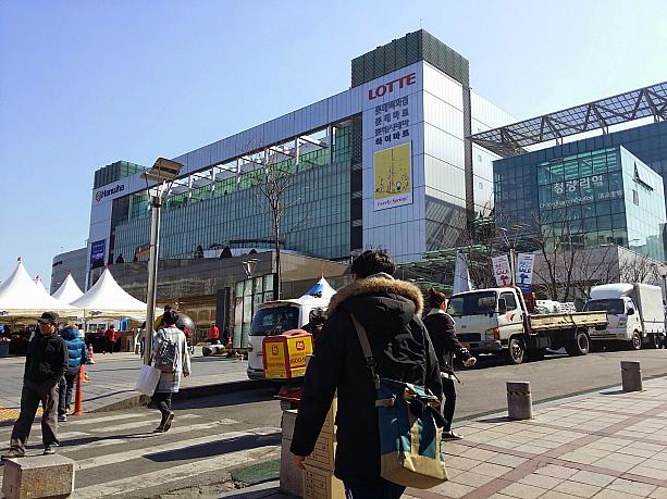 ソウルの東の玄関口、清涼里（チョンニャンニ）駅前広場にやってきました。