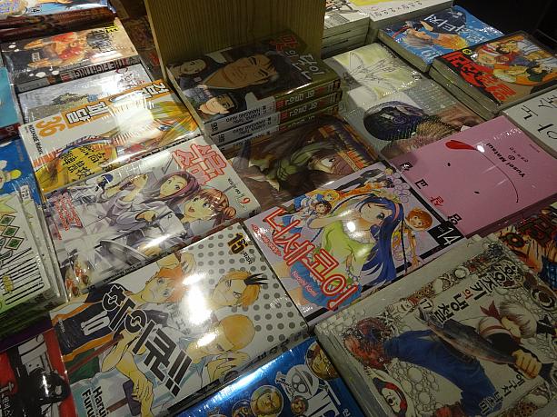 日本原作の漫画もいっぱい。