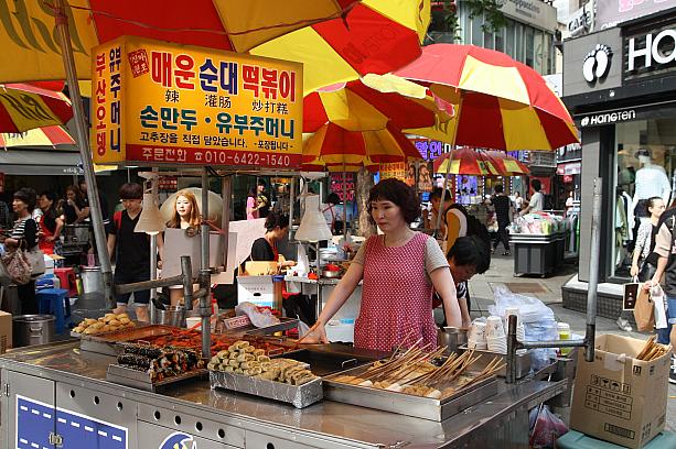 オデンなど、熱い食べ物はあまり人気がないのかな？釜山も日中は３０度以上に気温が上がっています！