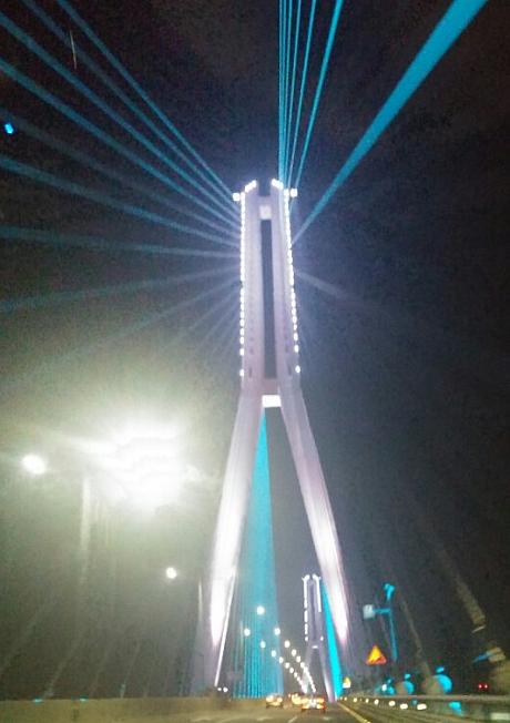 夜の釜山港大橋！