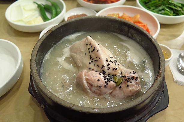 参鶏湯（13,000ウォン）＠薬水漢方参鶏湯