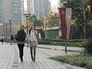 上海人女子の冬ファッションもチェック!