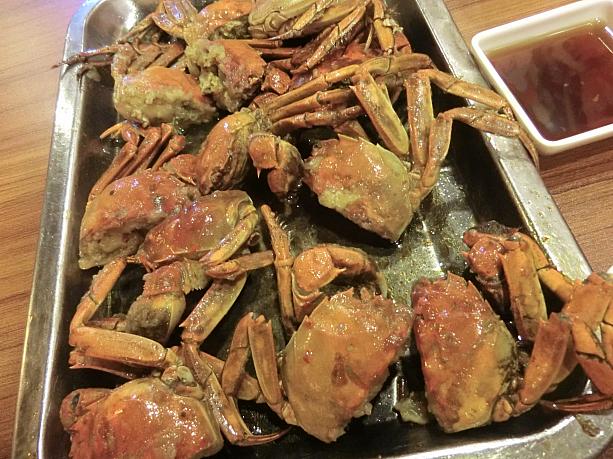 9月以降は上海蟹もいっしょに味わえますよ