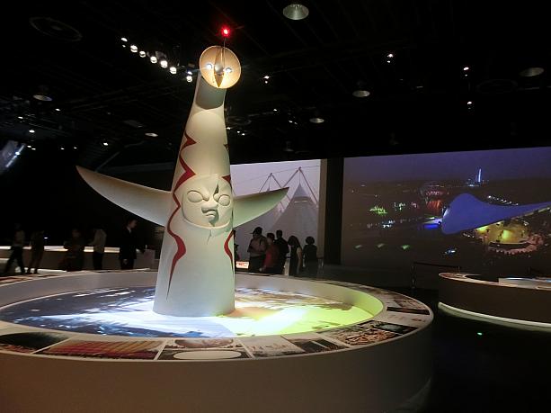 日本関連の展示物もいっぱい。太陽の塔の模型から、