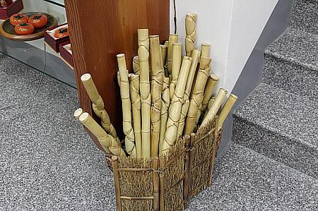竹・竹・竹…いろんな形の竹であふれています
