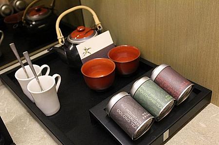 お茶は「阿里山金萱烏龍茶」「坪林文山包種茶」「日月潭台灣十八號紅玉」という台湾を代表する人気の種類！