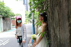街中で緑を交えた写真が撮影できるのも青田街のいいところ