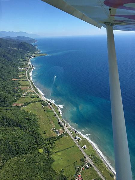 画像提供：Gogo fly花蓮体験飛行。晴天ならこんなにきれいに撮れます！