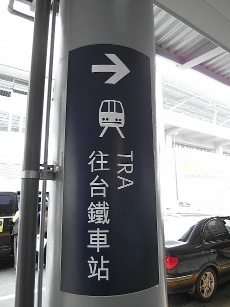 高鉄に乗って台南駅に到着！！その後これを目印に沙崙駅まで歩きます！