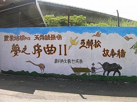 壁には「農村再生執行成果」の文字が。