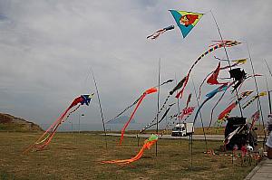 風に揺れる凧