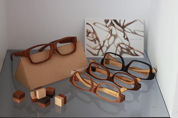 こちらは台湾人デザイナー劉智豪さんの木製眼鏡ブランド「WOODPIA」<br>以前東京で行われたデザインフェスタや眼鏡の展示会IOFTにも参加し<br>会場に来たお客さんからはデザイン力とユニークさに、すごい！の声が