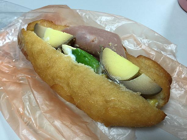 台湾ホットドックは、揚げパンに煮卵や台湾マヨネーズで！☆美味☆