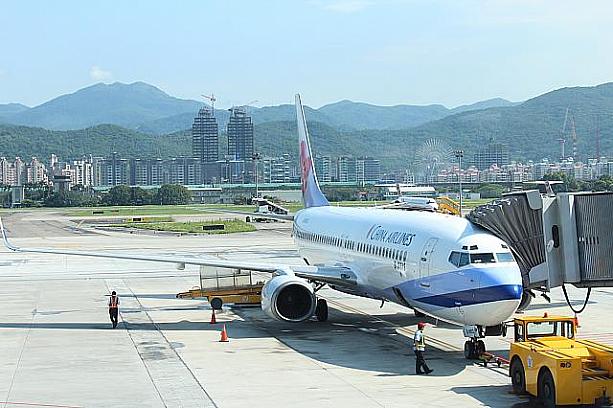 松山空港を出発するチャイナエアライン機（イメージ）