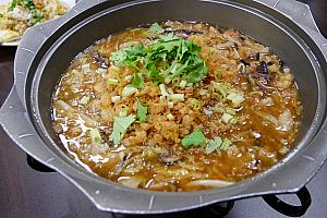 西魯肉という具だくさんスープ(400元)。食材に味がしみこんでいて美味しかった～