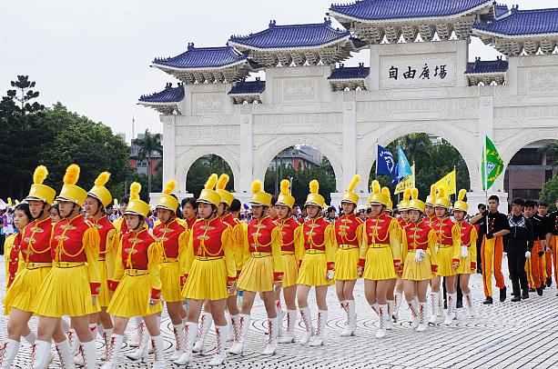 大会当日はみんなユニフォームを着て参戦。台湾のマーチングバンドのユニフォームってかわいくて、ナビお気に入りなんですよね～！