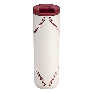 棒球縫線白不鏽鋼杯(473ml)$1,000
