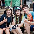 左から自転車界隈でのKOL ドイツからJohanna Reifさん、台湾の魏華萱さん、台湾の芸能界で大活躍中のフランスの吉雷米(Ramy)さん<br>画像提供：交通部觀光署