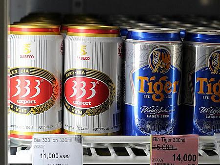 333はベトナム産ビールです。一番安いです