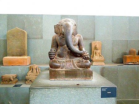 チャム彫刻博物館。ガネーシャ像です